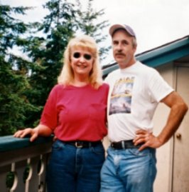 Bob Blevins and Gayla Prociv on another porch.