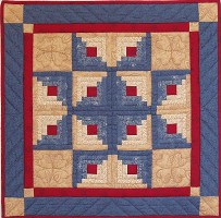 Log cabin quilt